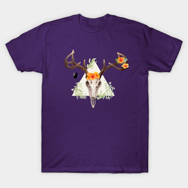 Autmun Skull | Halloween Friends T-Shirt by Time Nomads